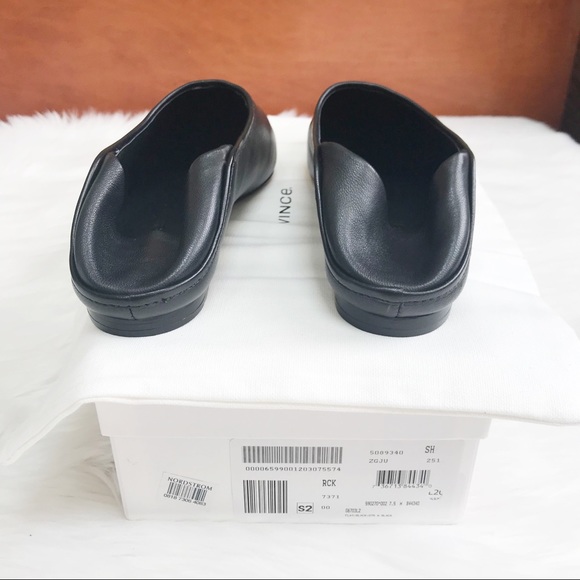 VINCE Branine Ballet Loafer Flats in Black - Picture 6 of 9